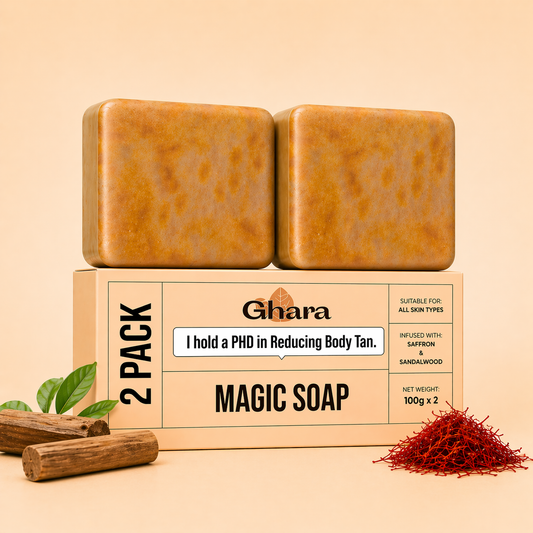 Pack Of 2  Magic Soap- Sandal Wood and Saffron Soap